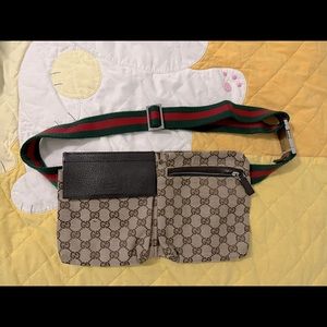 AUTHENTIC Gucci monogram belt/bag